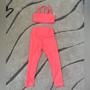 Free people movement never better set neon coral
